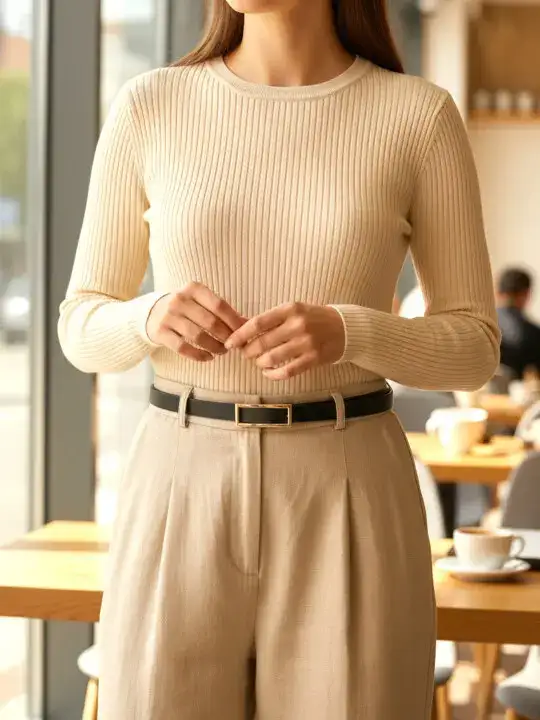 Image for CRUSSET-Women%E2%80%99sVeganLeatherWaistBeltforJeans