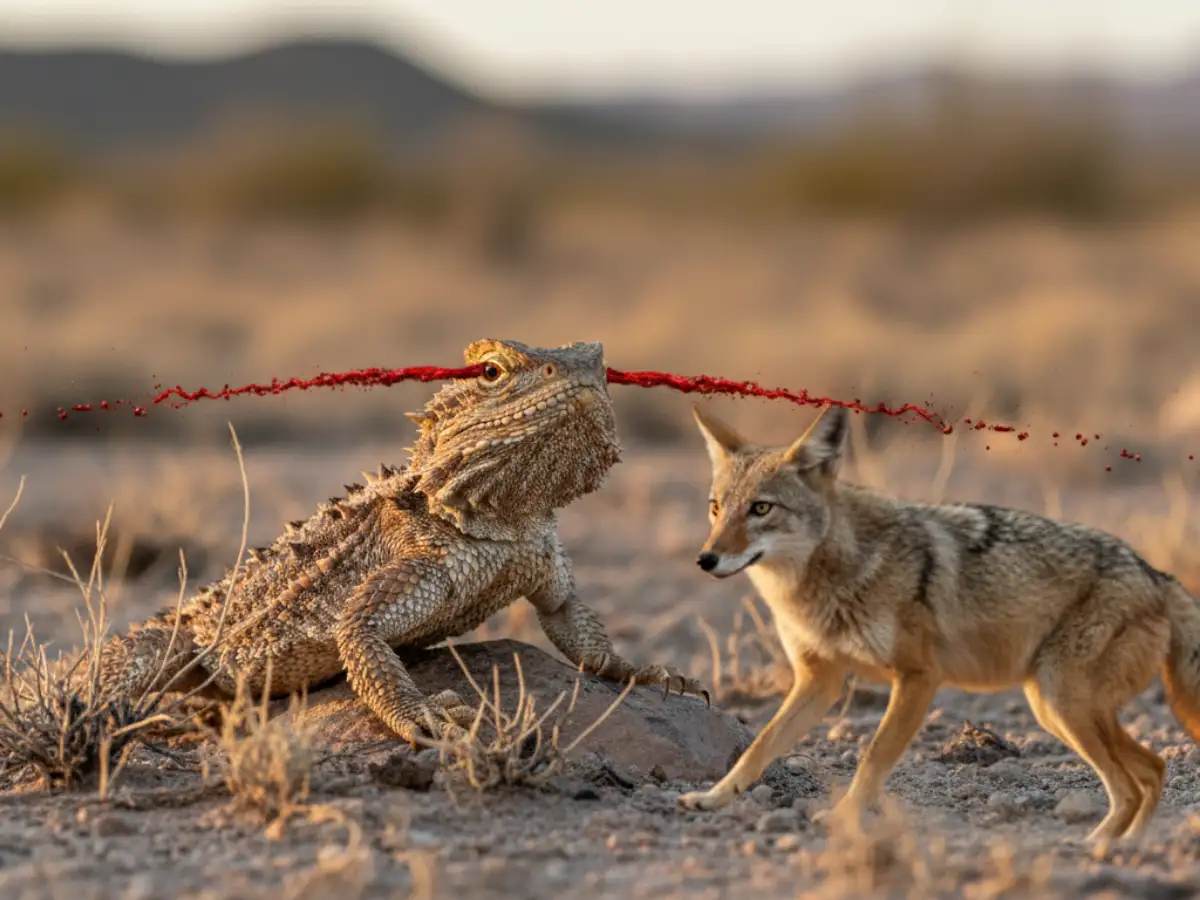 This Reptile Doesn’t Run Away, It Fights Back With Blood From Its Eyes