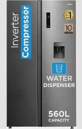 Image for Midea560LFrostFreeSidebySideRefrigeratorwithWaterDispenser