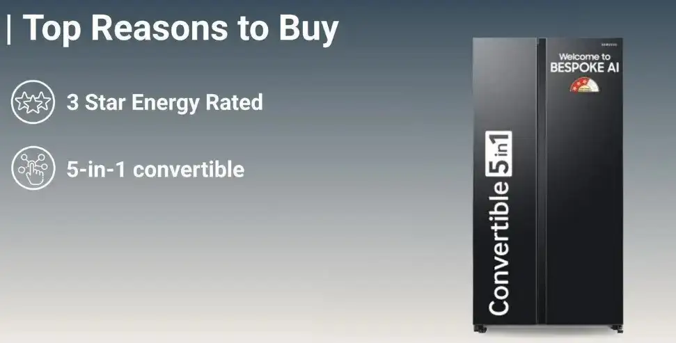 Image for Samsung653LFrostFreeSidebySide3StarRefrigerator