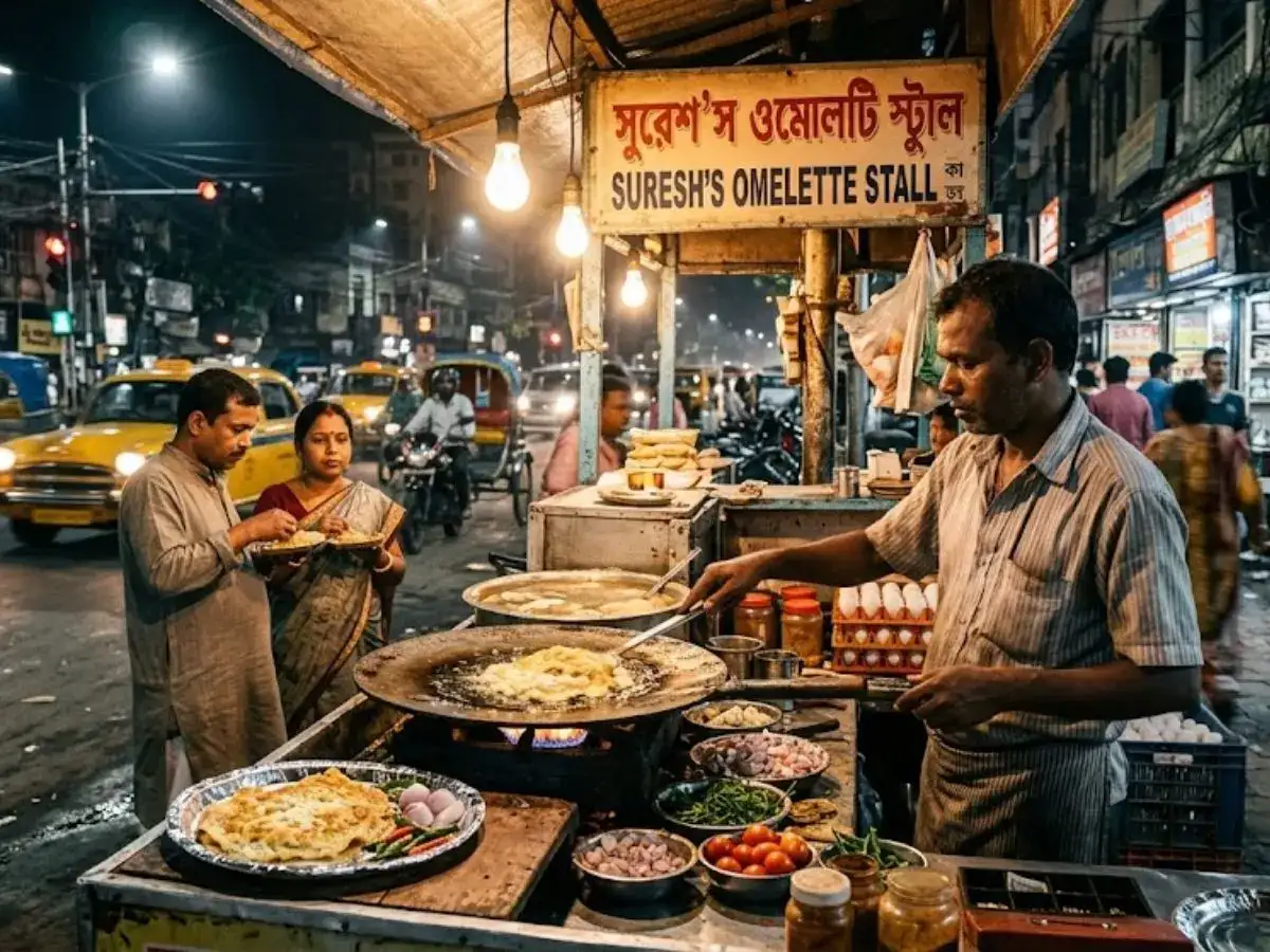 French-style ‘geeli omelette’ on Kolkata streets underlines culinary melting pot
