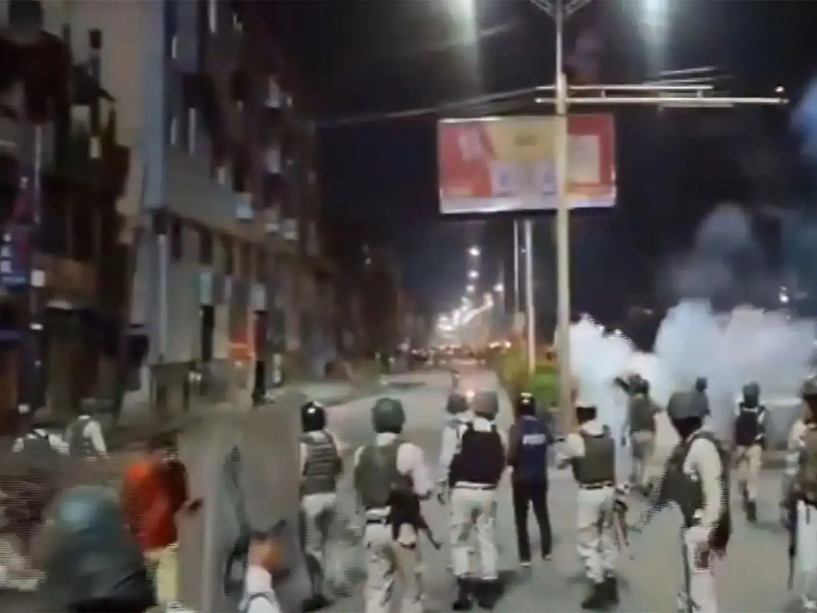 Security forces use tear gas to disperse protesters in Imphal West; 7-day shutdown called over Tronglaobi bomb attack