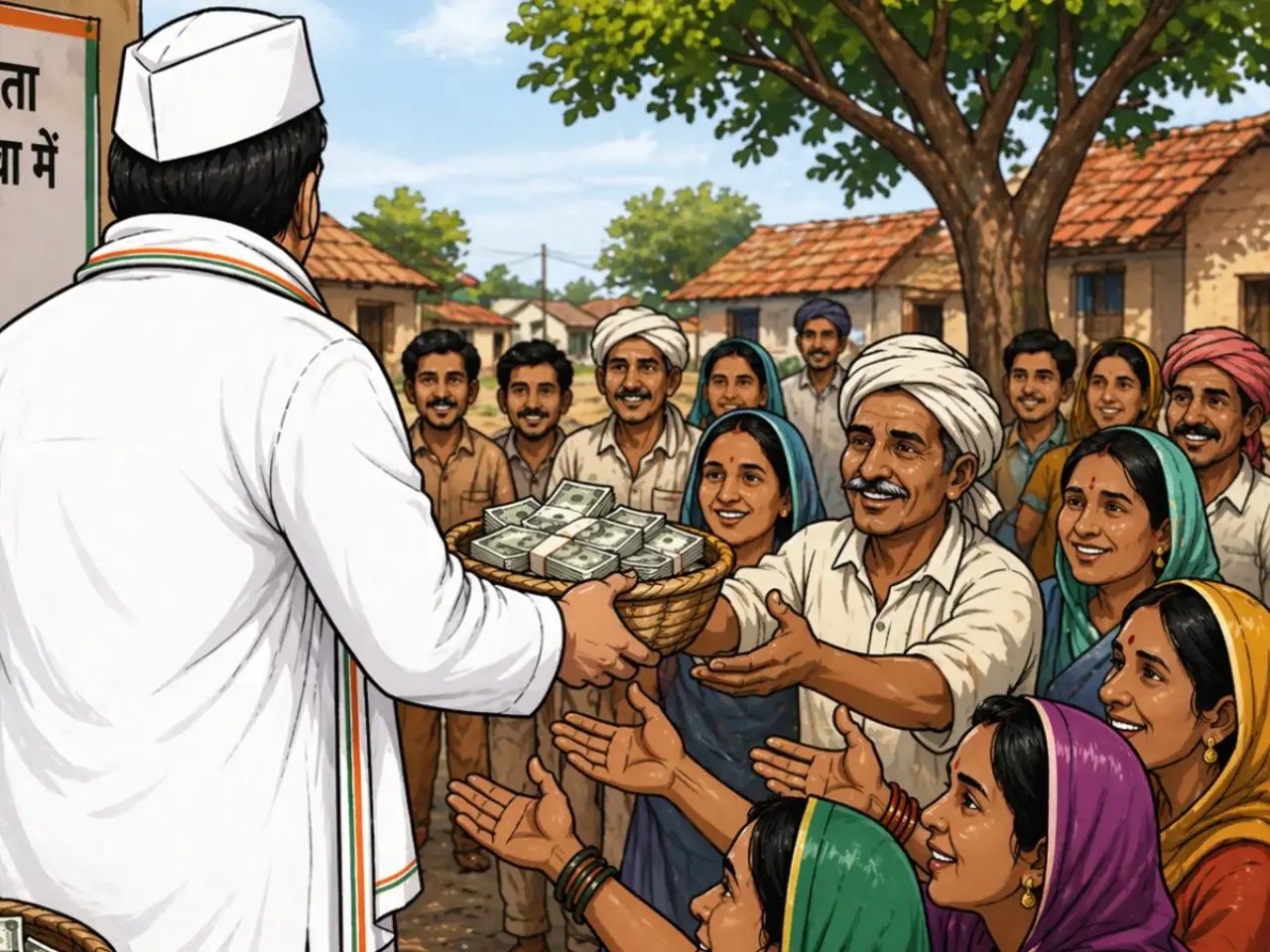 As Cauvery river runs dry, cash floods Tamil Nadu elections