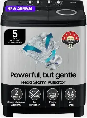 Image for Samsung8kgSemiAutomaticTopLoadWashingMachine