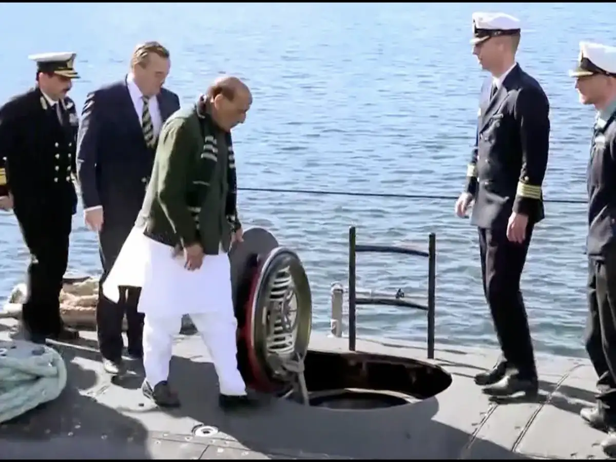Rajnath Singh tours TKMS shipyard, inspects Type 212 submarine in Germany