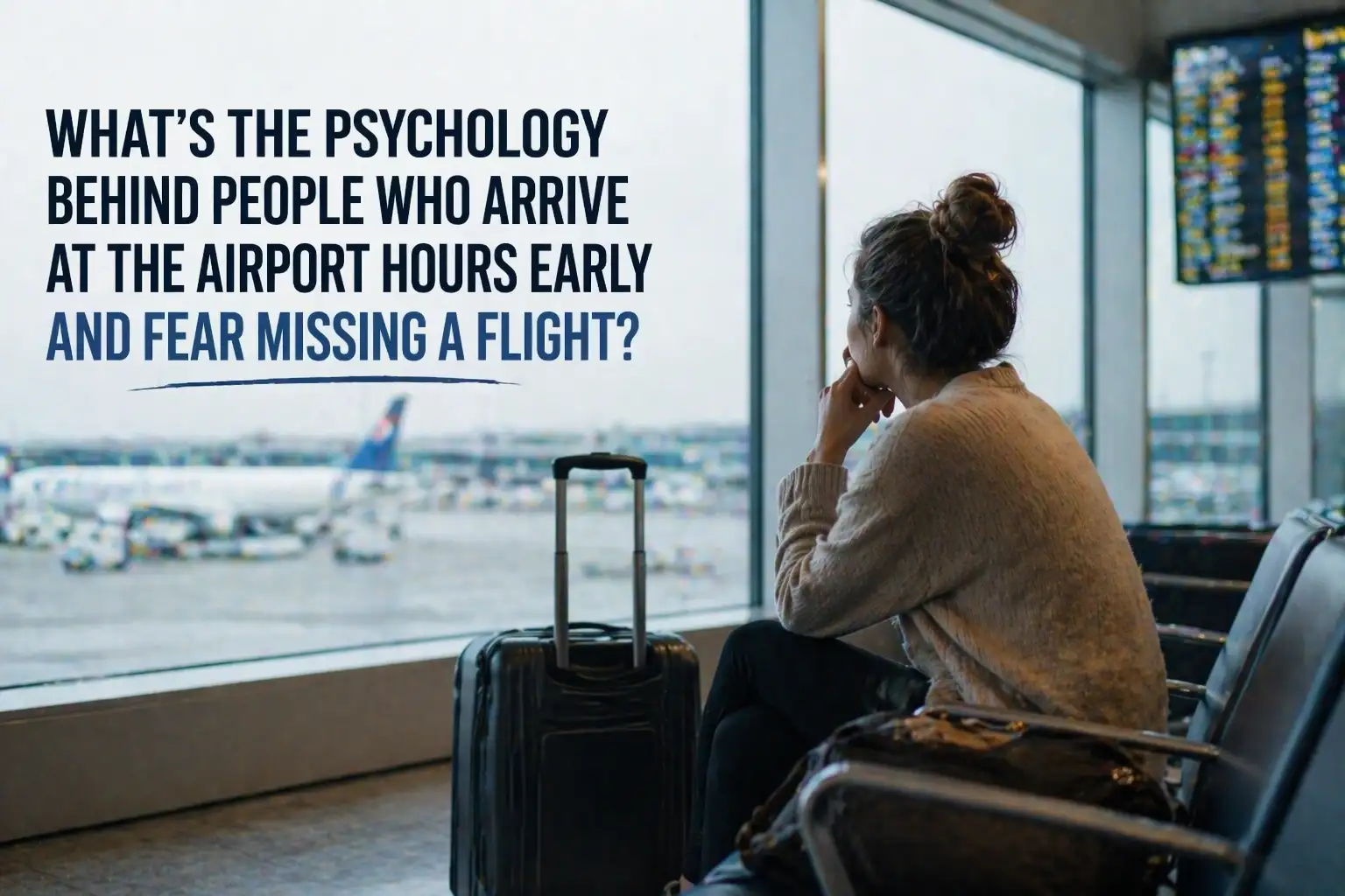 What’s the psychology behind people who arrive at the airport hours early and fear missing a flight?