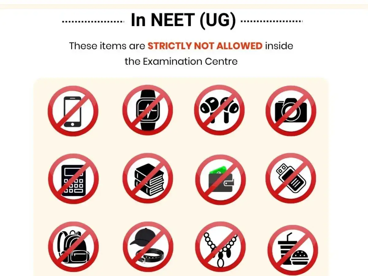 NEET UG 2026: NTA lists prohibited items, warns candidates of disqualification