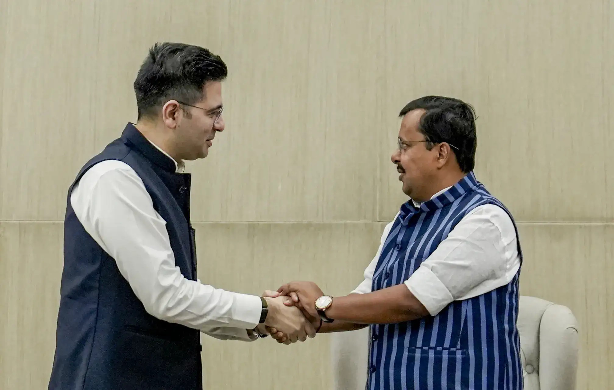 Raghav Chadha, 2 other AAP MPs formally join BJP after exiting Kejriwal's bloc