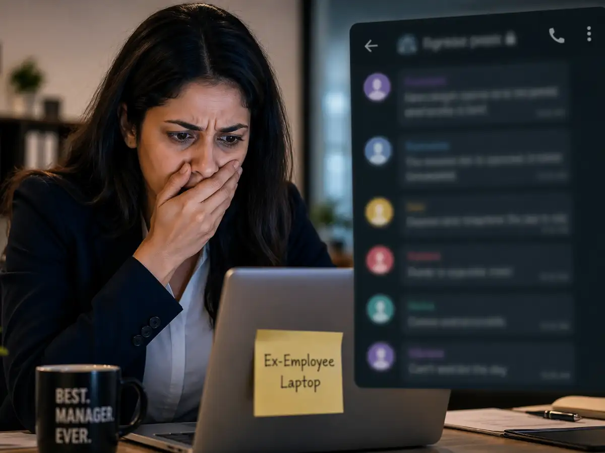 I regret...: Manager discovers office team’s secret group chat without her