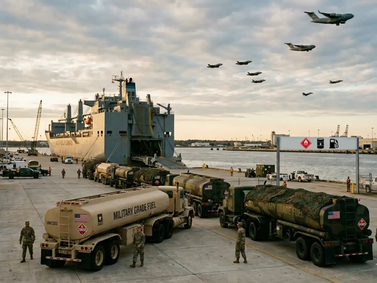 Military-grade jet fuel cargoes from US show scale of Iran war impact