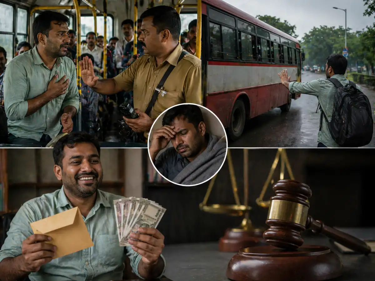 'I told them I’m sick': Man wins Rs 30,000 after KSRTC conductor denied him a seat and failed to drop him at his designated stop