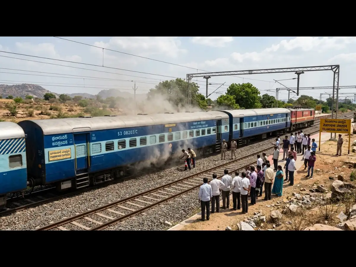 Charminar Express halted in Telangana after smoke emanates from coach, no injuries