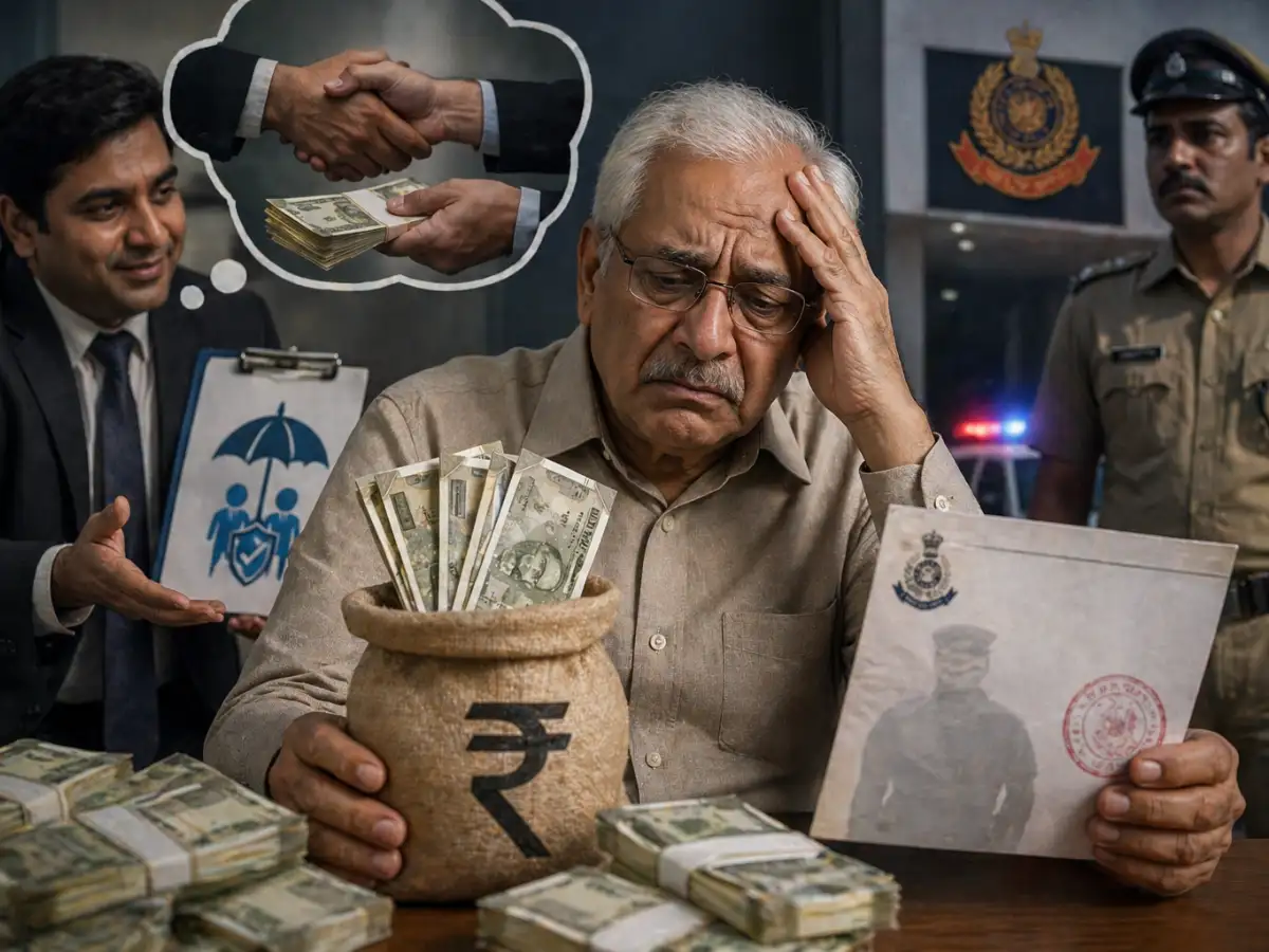 'They said it was for tax and fees': Senior citizen spends Rs 64 lakh to 'recover' old insurance funds, ends up with a police notice for criminal activity instead
