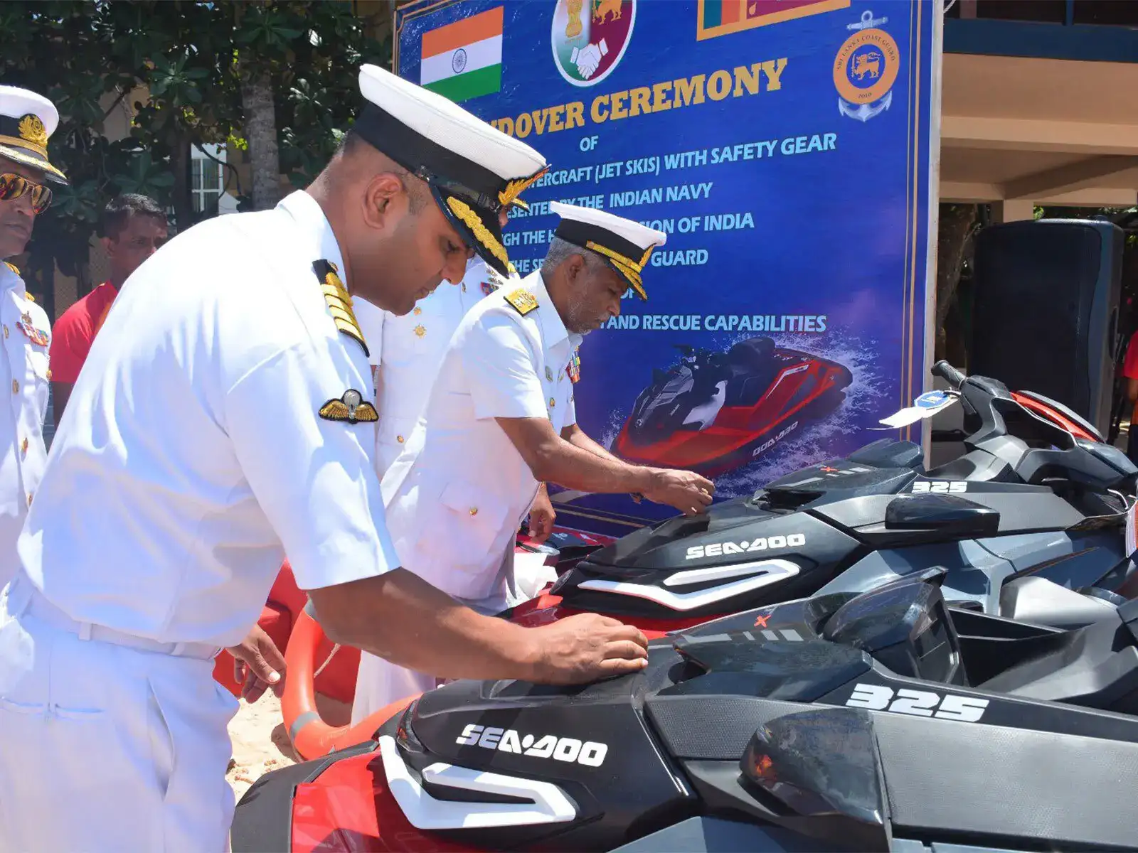 India hands over personal watercraft to Sri Lanka