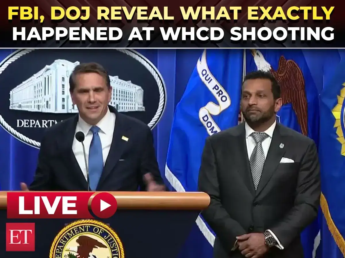 LIVE | Justice dept, FBI's Kash Patel drop major revelations on WH correspondents dinner shooting