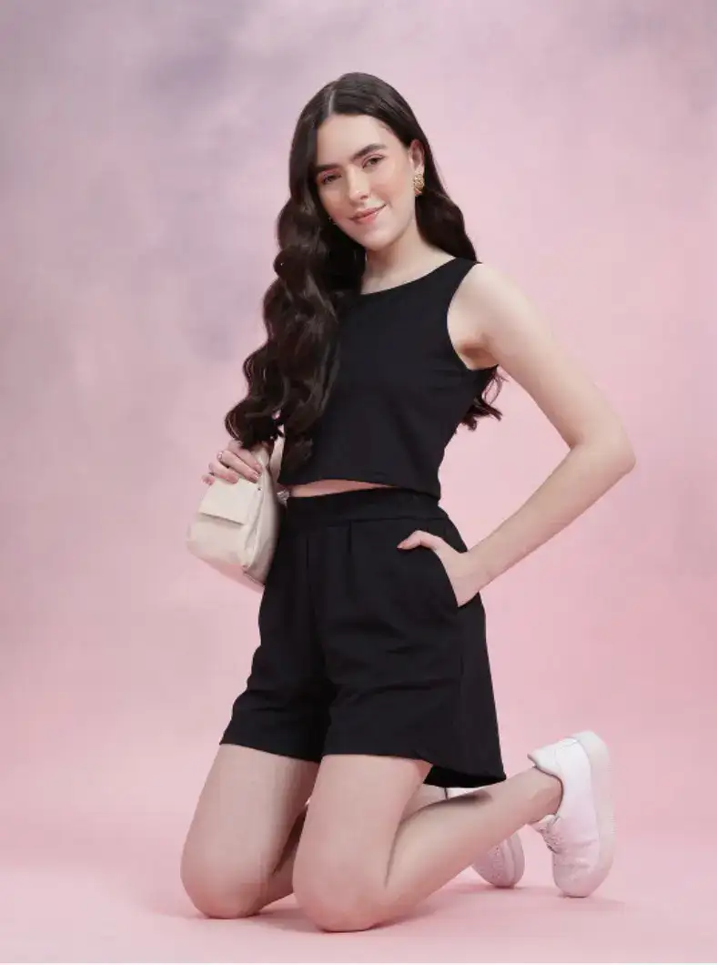 Image for DressBerryCropTankTopWithPullOnShortsCo-ords