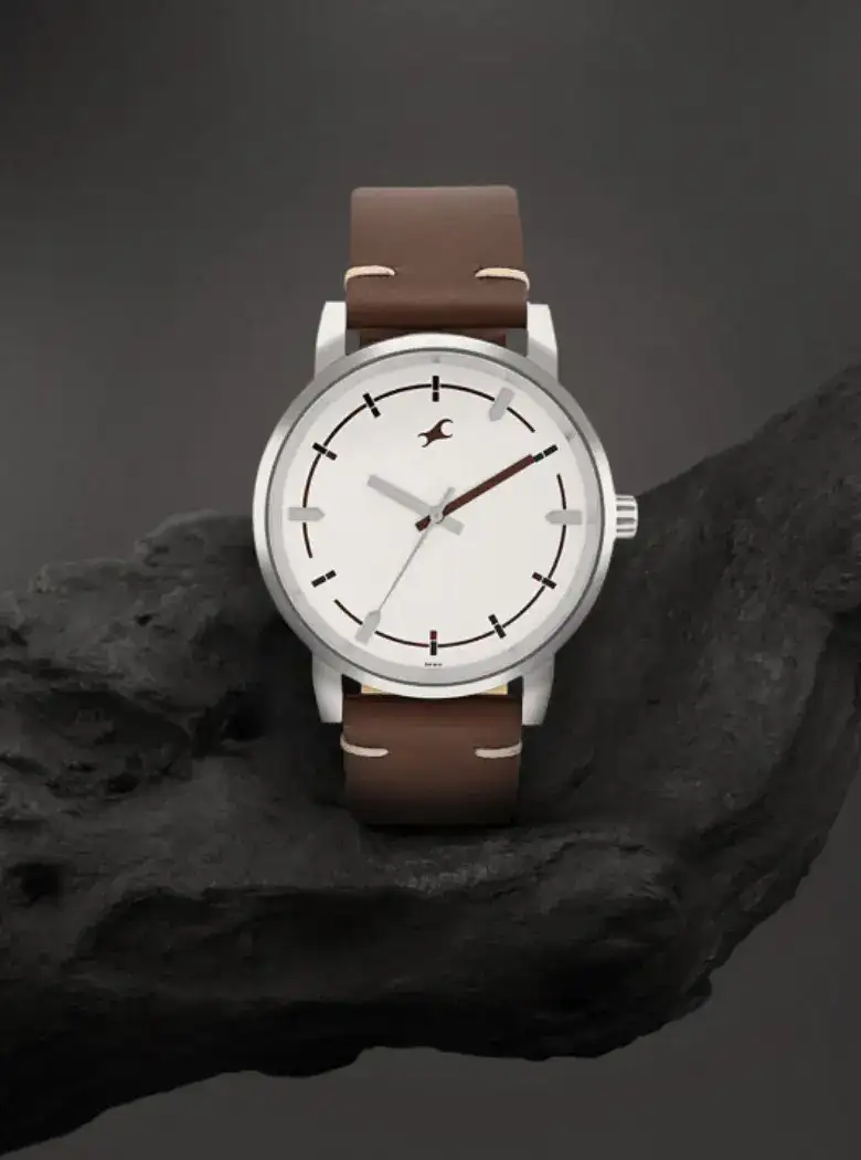 Image for FastrackMenLeatherStrapsAnalogueWatch