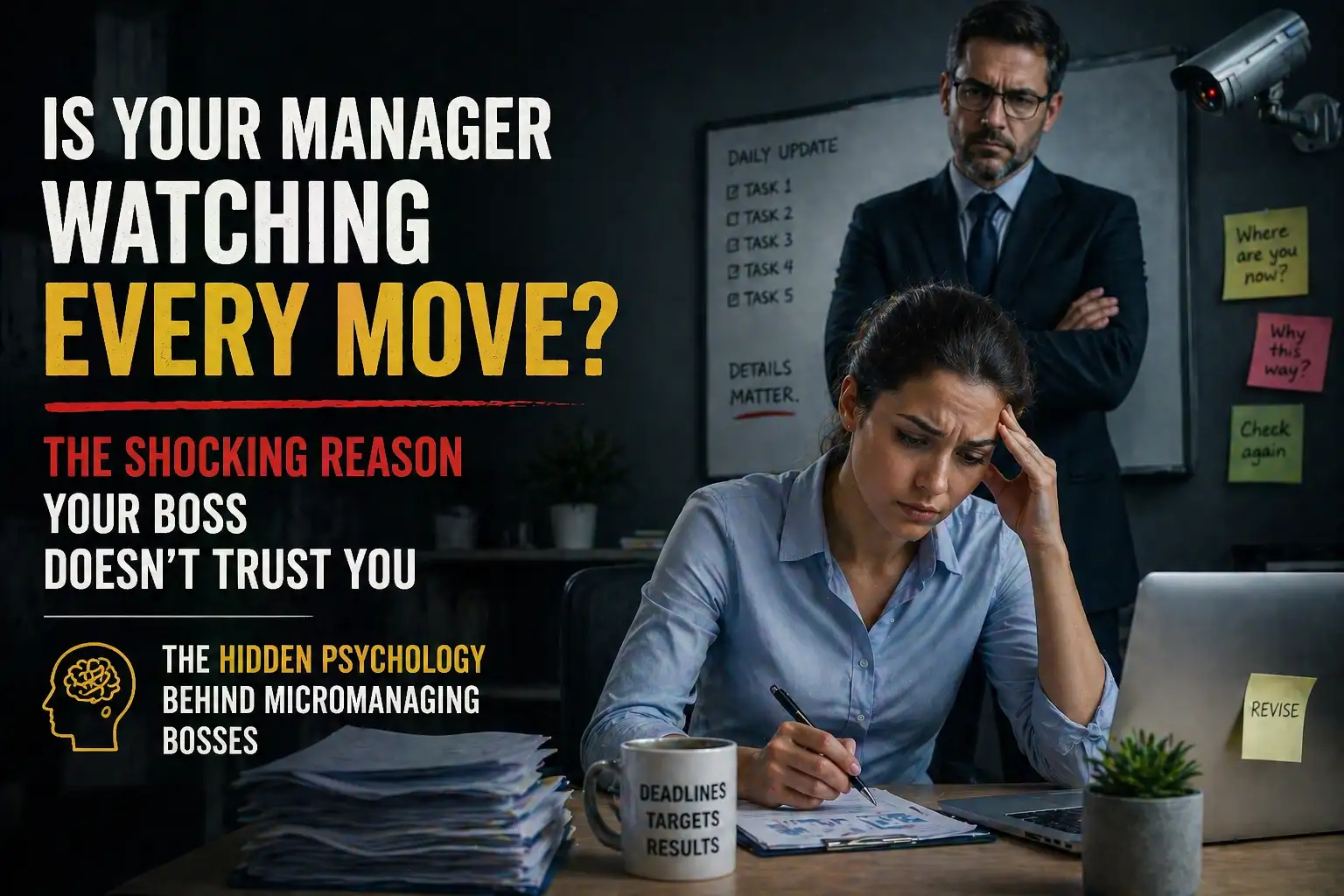 Is your manager watching every move? The shocking reason your boss doesn’t trust you — The hidden psychology behind micromanaging bosses