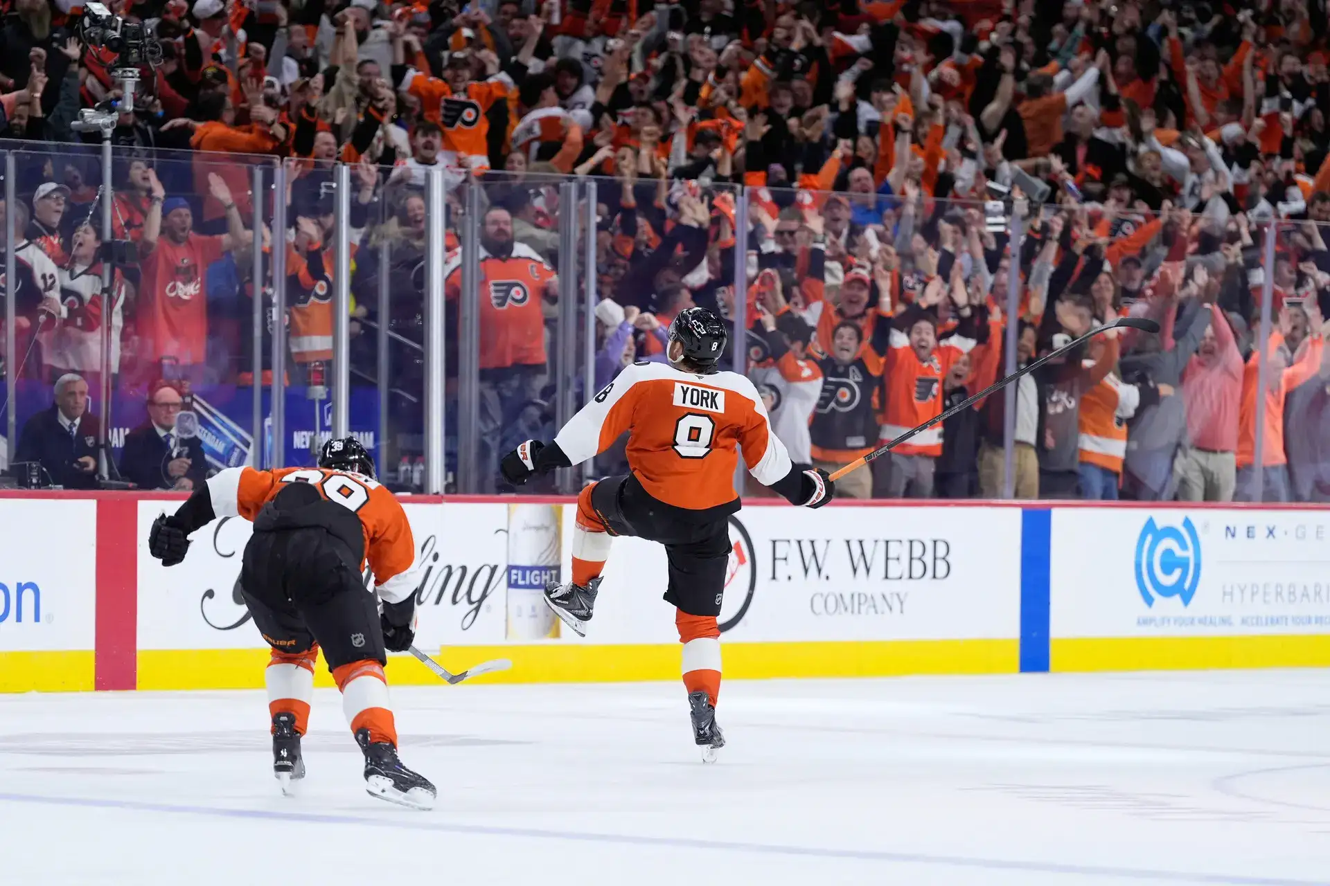 Cam York strikes in OT as Flyers knock out Penguins in Game 6