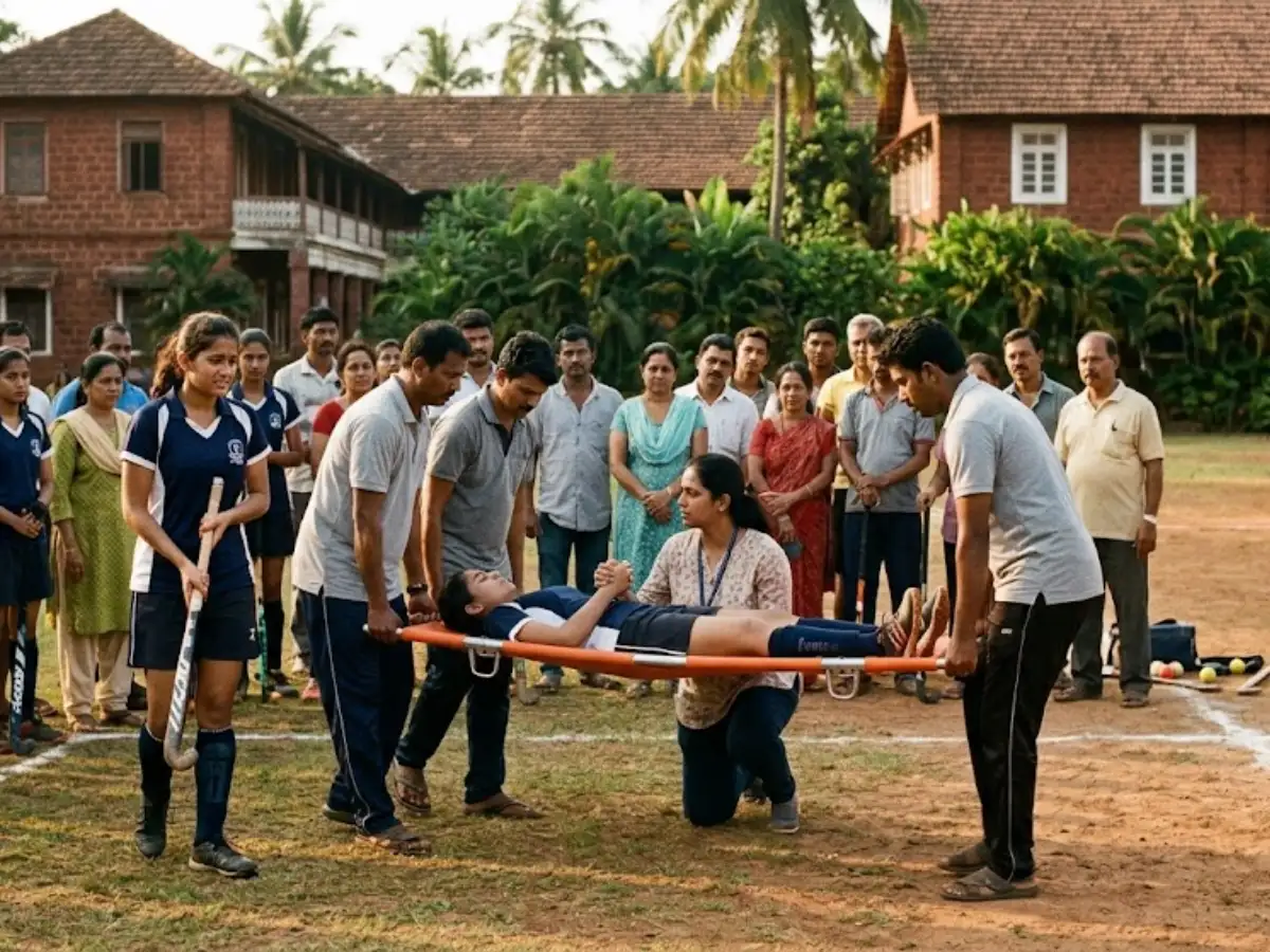 Goa teen dies during school hockey training after being struck by ball