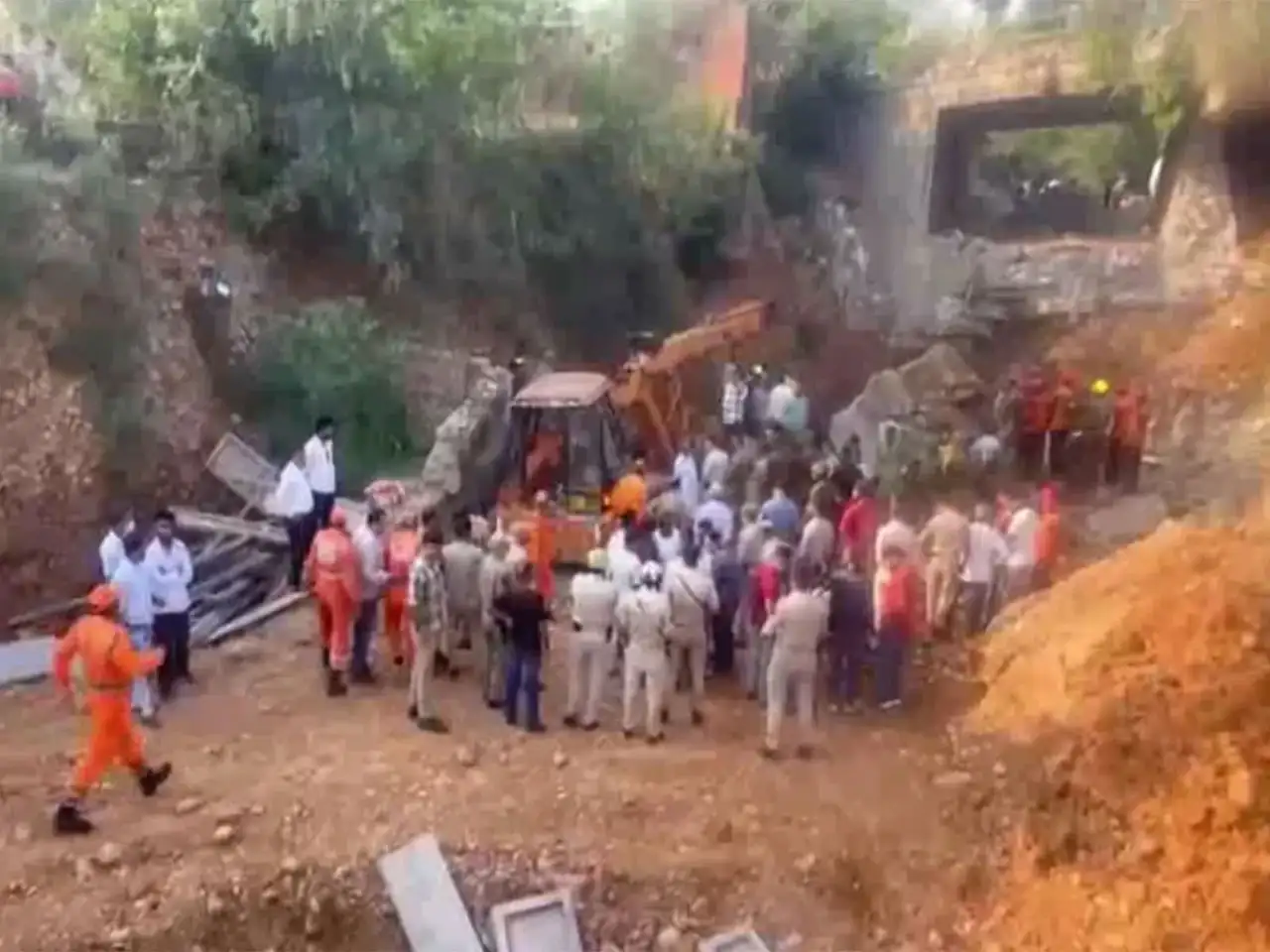 Jammu and Kashmir: Portion of bridge collapses in Jammu, 4 labourers trapped under debris