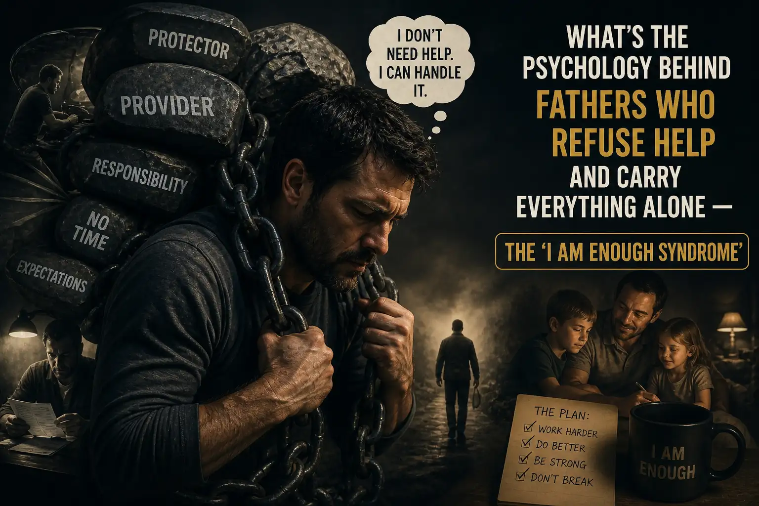 What’s the psychology behind fathers who refuse help and carry everything alone — The ‘I am enough syndrome’
