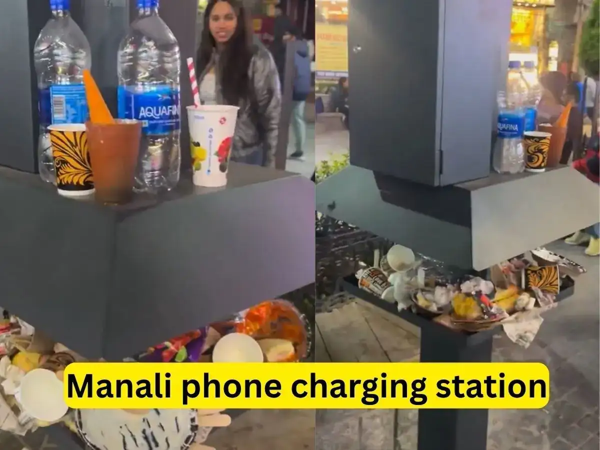 Manali tourist charging station turns into dumping spot within hours; viral video sparks civic sense debate