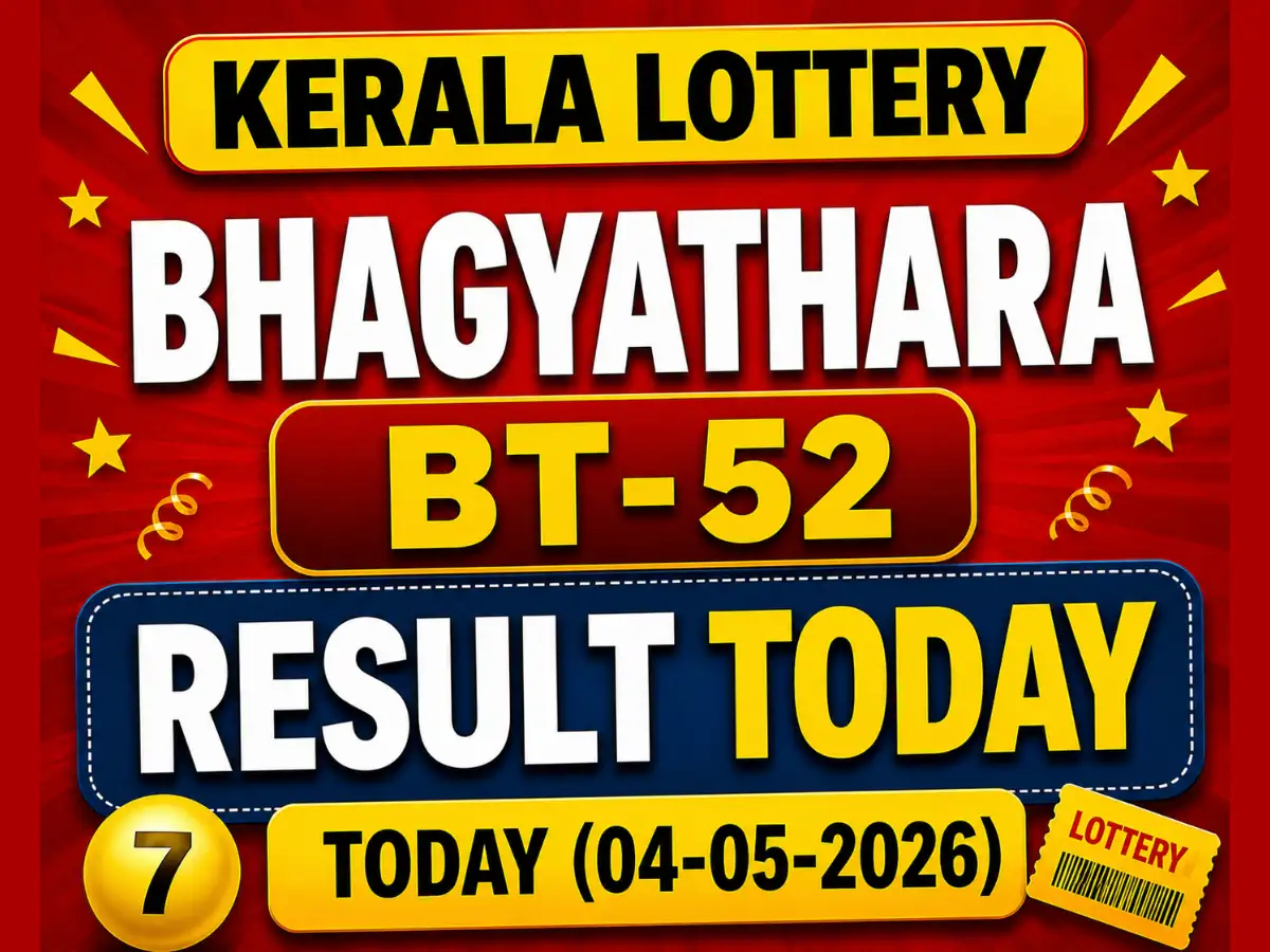 Kerala Lottery Bhagyathara BT-52 result out today (04-05-2026); Rs 1 crore prize winning number and full list here
