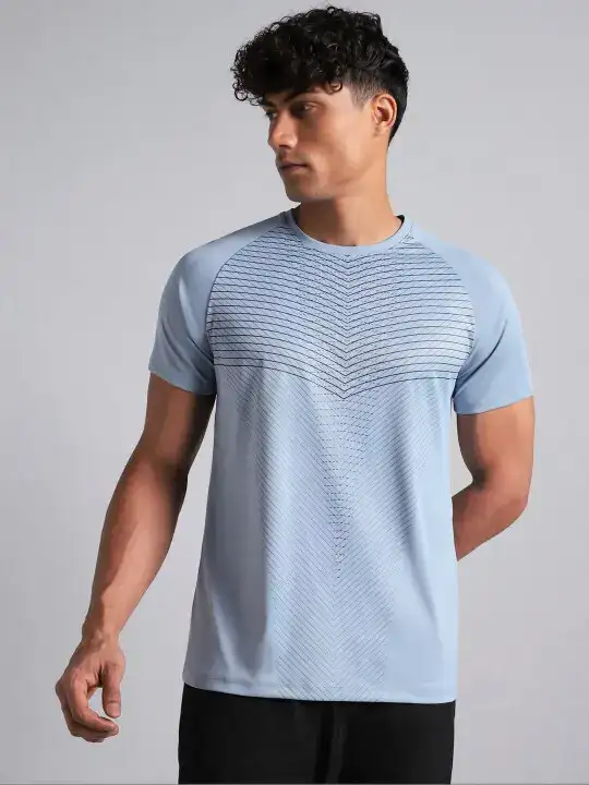 Image for CULT-Men'sBlueEnergyMapPrintedT-shirt