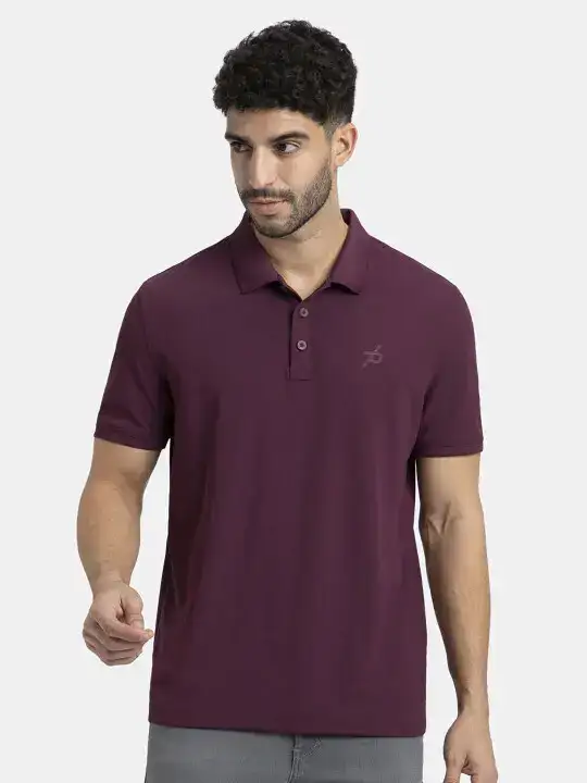 Image for Jockey-MicrofiberFabricSolidPoloT-Shirt
