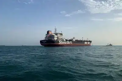 South Korean-operated vessel ablaze in Strait of Hormuz; Trump says Iran fired at ship
