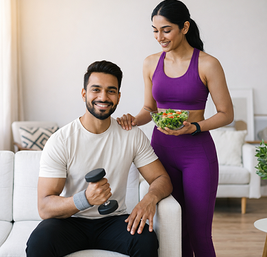 Dietician on video consultation
