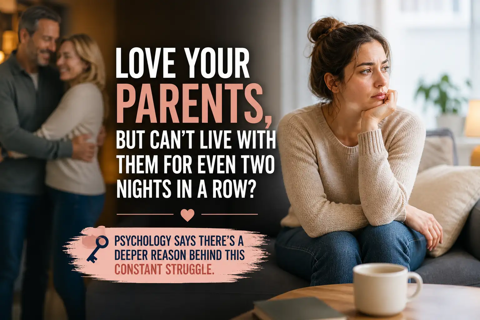 Love your parents, but don't like to live with them for even two nights? Psychology says internal conflict isn’t your fault, but there is a secret behind this constant struggle