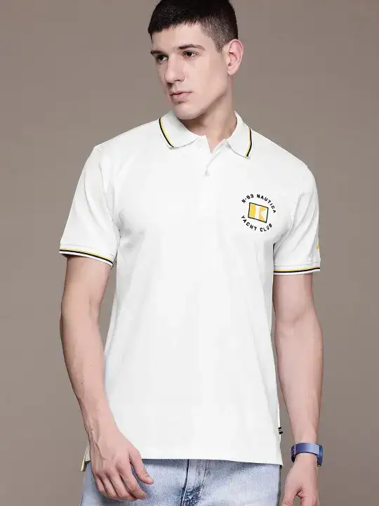 Image for Nautica-PoloCollarPureCottonT-shirt