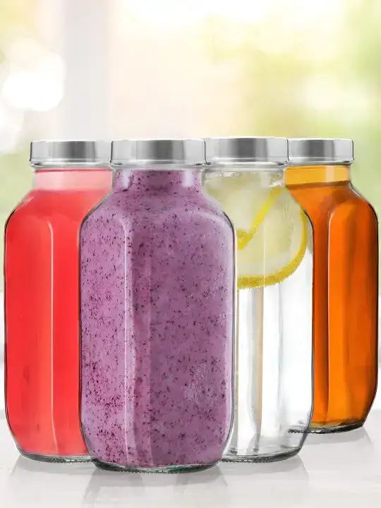 Image for Tycheenterprises-PiramalTransparentGlassSpillProof4PieceWaterBottle