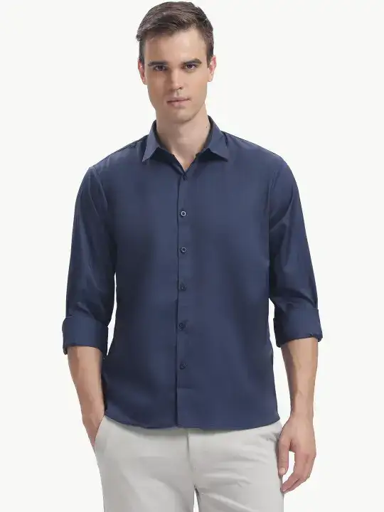 Image for BSBLUESQUAD-MenSlimFitCasualShirt