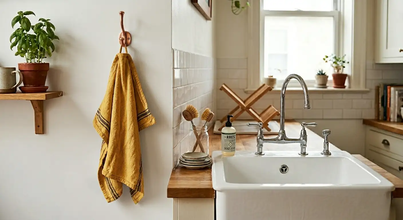 Stop hanging your kitchen towel on the oven handle — here's what to do ...