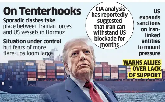 Calm holds around Strait of Hormuz as Iran sits on US peace proposal ...