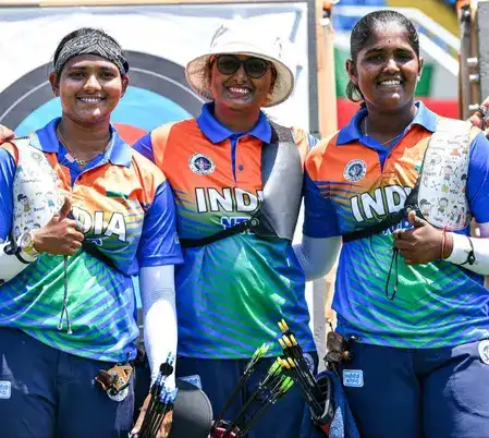 India stun home favourites China for recurve team gold in Shanghai World Cup