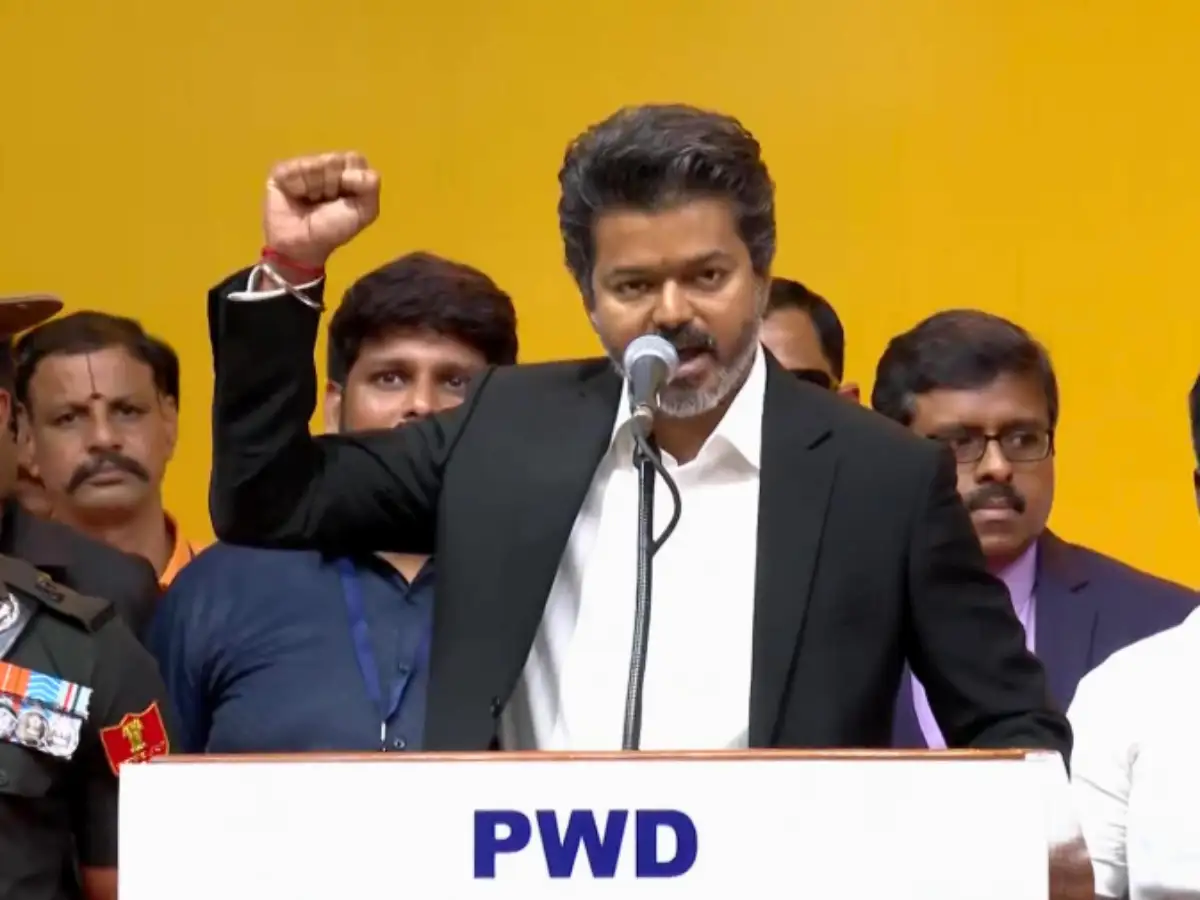 'C. Joseph Vijay ennum naan': Vijay sworn in as 13th Chief Minister of Tamil Nadu; Watch