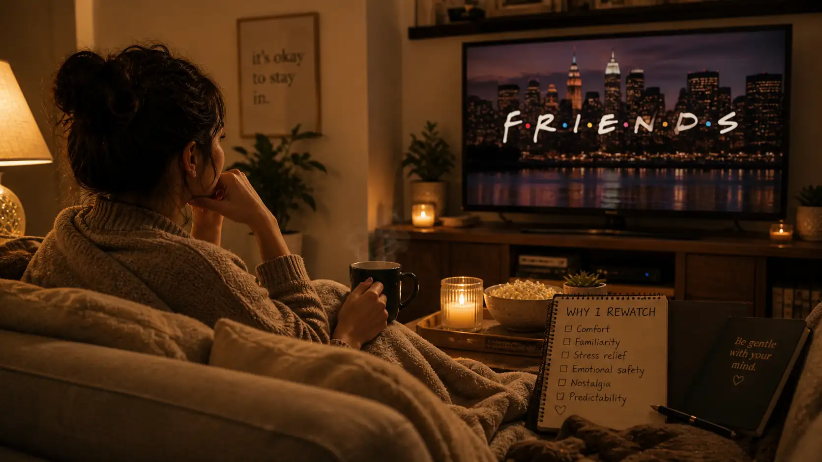 Psychology says rewatching the same TV show again and again isn’t just comfort or laziness — It may reveal a hidden emotional need