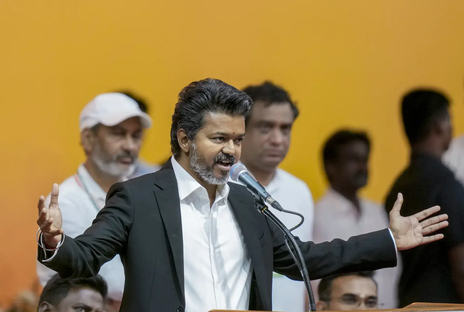 Tamil Nadu CM Vijay meets Stalin, Udhayanidhi ahead of crucial floor test