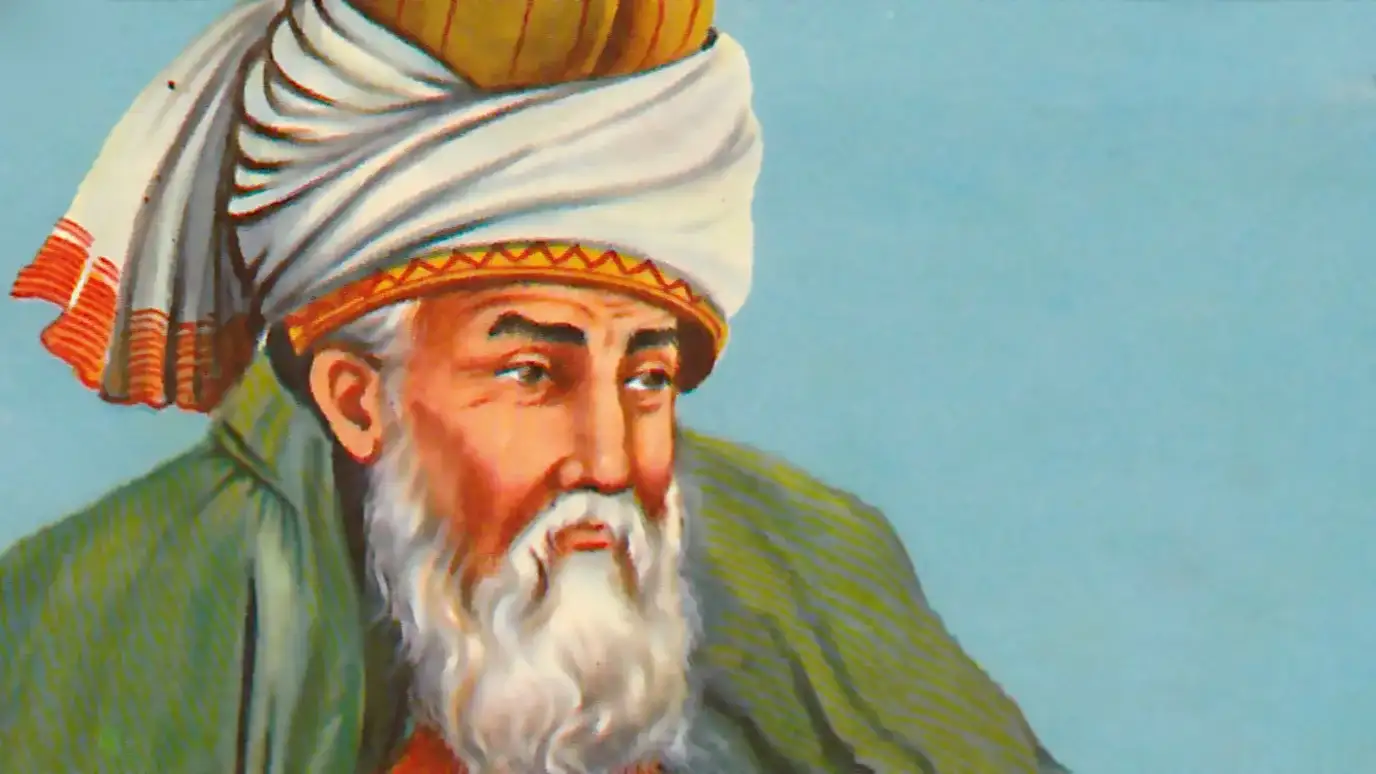 Quote of the Day by Rumi: “Love is the whole thing. We are only pieces” – Inspiring quotes on human nature, separation, emotional connection, spiritual wholeness and why love reconnects everything in life by the renowned 13th-century Persian poet and Sufi mystic known for his masterpieces Masnavi and Diwan-e Shams-e Tabrizi and for his timeless teachings on the soul, divine love, and universal oneness