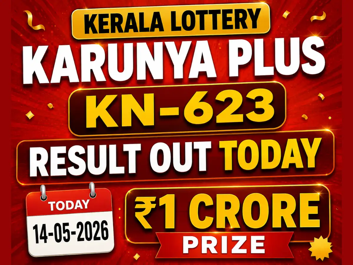 Kerala Lottery Karunya Plus KN-623 Result Out Today (14-05-2026); ₹1 Crore prize winning number and full list here