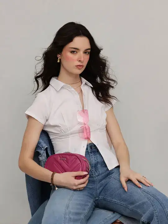 Image for STREET9-ClassicSlimFitCorsetCottonCasualShirt