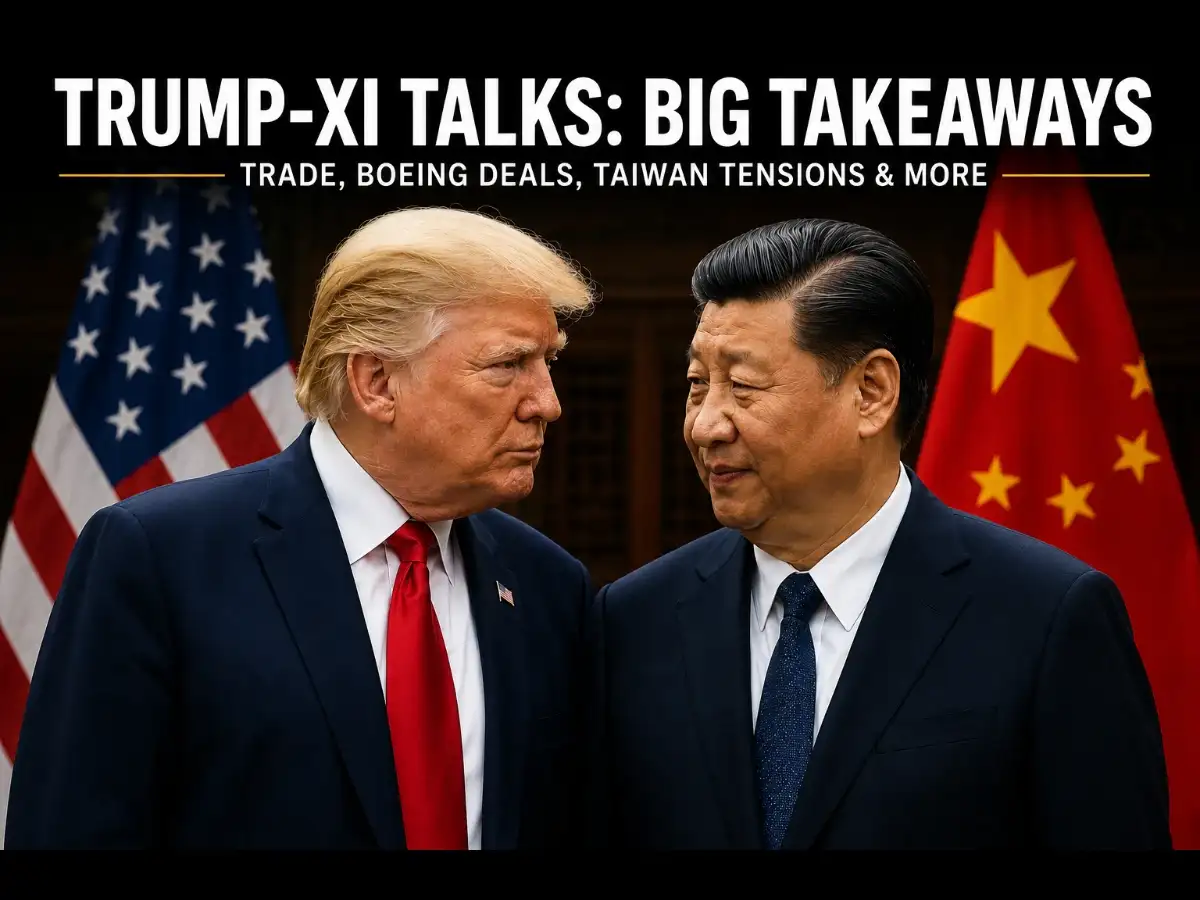 Agricultural trade, jet deals, Taiwan tensions: What are the big takeaways as Trump jets out of Beijing after Xi talks?