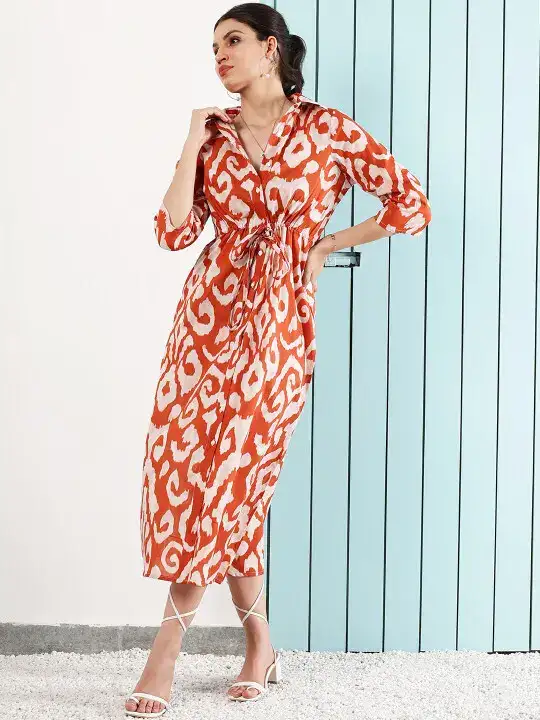Image for BohoByAthena-PrintedA-LineMidiDress