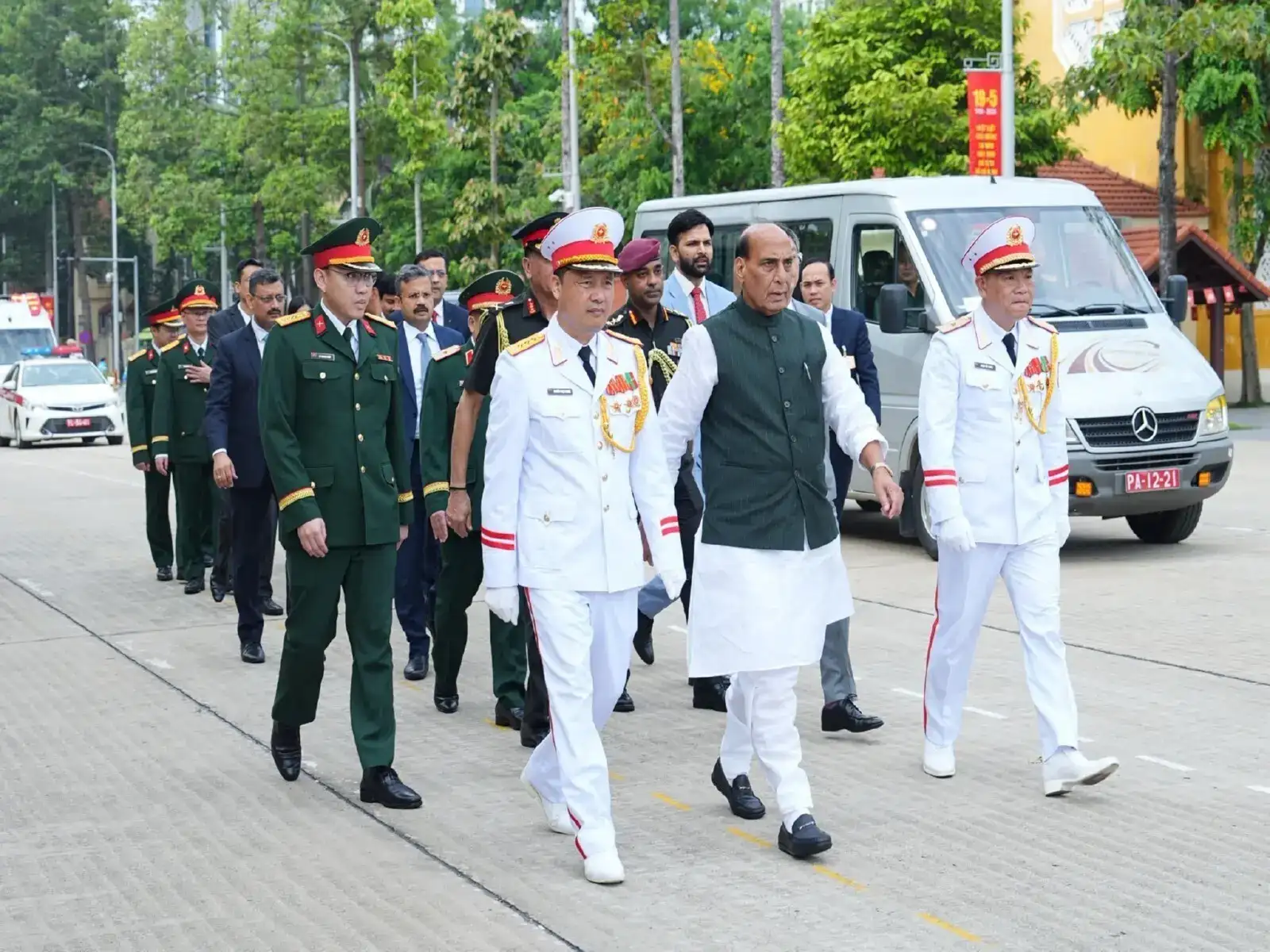 Defence Minister Rajnath Singh pays homage to Ho Chi Minh in Hanoi