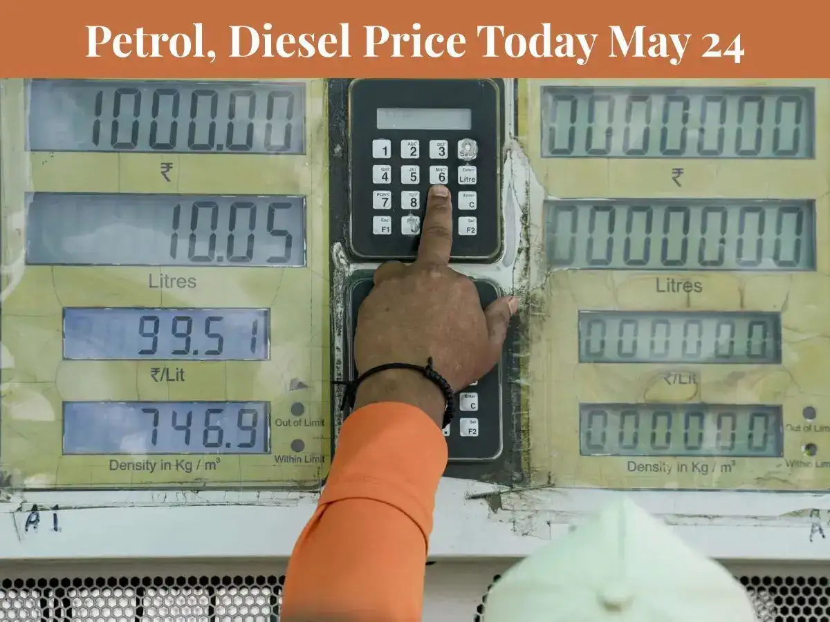 Petrol, Diesel Price Today May 24: Check fuel rates in Delhi, Noida, Lucknow, Faridabad, Bangalore, Gurgaon and other cities