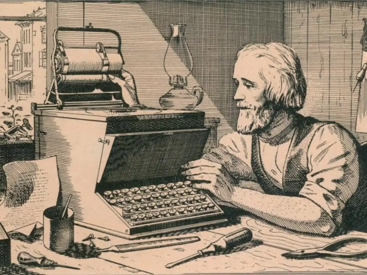 First Typewriter Keyboard Layout